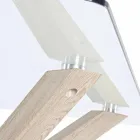 Homemotion matbord med härdat glasskiva - Denda Viadurini