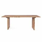 Homemotion Modern Acacia Wood Dining Table - Pinco Viadurini