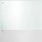 Bordsskiva i extra klart glas och metallben 3 ytor 4 storlekar - fläck Viadurini