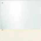 Bordsskiva i extra klart glas och metallben 3 ytor 4 storlekar - fläck Viadurini