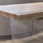Solid ekpläterat bord och kristallunderrede Tillverkat i Italien - Noelia Viadurini