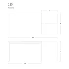 Utdragbart matbord 190 cm Metall och trä Tillverkat i Italien - Euklidiskt Viadurini