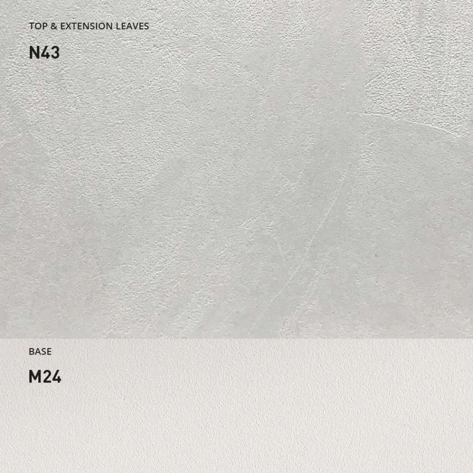 Utdragbart matbord 190 cm Metall och trä Tillverkat i Italien - Euklidiskt Viadurini