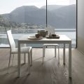 Utdragbart matbord 190 cm Metall och trä Tillverkat i Italien - Euklidiskt