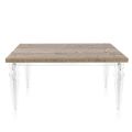 Utdragbart matbord till 255 cm i plexiglas och trä Tillverkat i Italien - Francoise