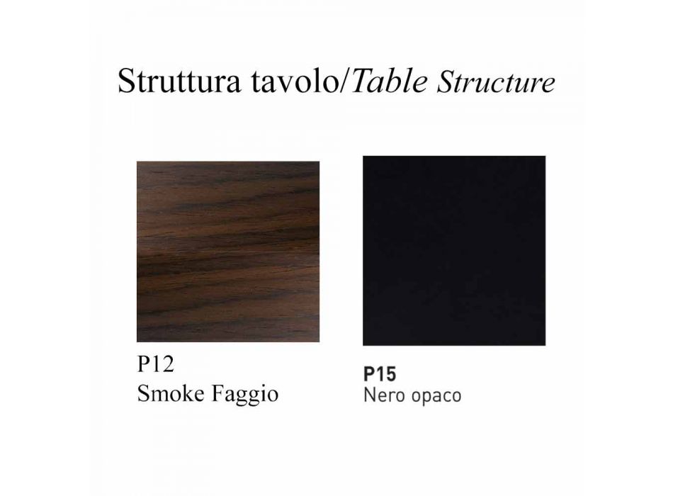 Utdragbart matbord till 310 cm i keramik Made in Italy - Connubia Dorian Viadurini
