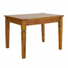 Utdragbart matbord Upp till 290 cm i massivt trä Homemotion - Carbo Viadurini