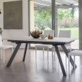 Utdragbart bord upp till 2,8 meter med keramisk skiva Made in Italy - Paoluccio