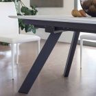 Utdragbart matbord Keramisk topp upp till 2,8 m Tillverkad i Italien - Paoluccio Viadurini