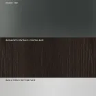 Matbord med fyrkantig glasskiva och träbotten Tillverkat i Italien - Kuadro Viadurini