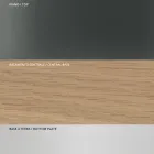 Matbord med fyrkantig glasskiva och träbotten Tillverkat i Italien - Kuadro Viadurini