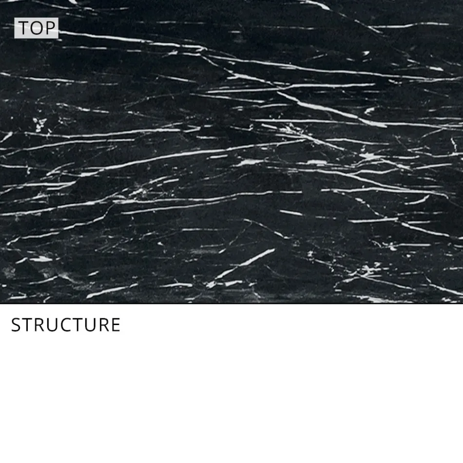 Trädgårdsmatbord i aluminium och Hpl eller Gres, olika ytbehandlingar - Filomena Viadurini