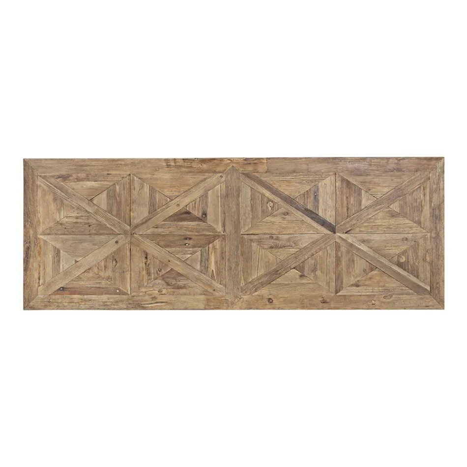 Matbord i återvunnet almträ Klassisk design Homemotion - Badia Viadurini