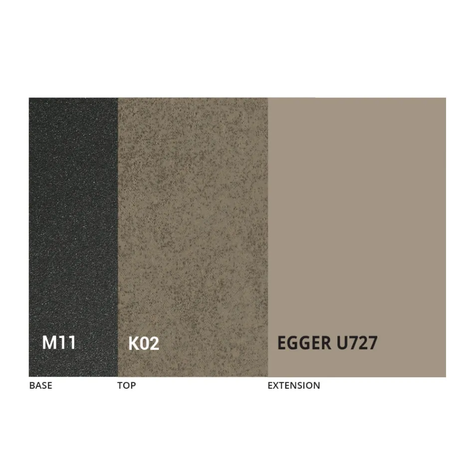 Runt matbord förlängbart till 270 cm i keramik Made in Italy - Muschio Viadurini