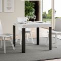 Fyrkantigt bord Utdragbart till 246 cm i trä och järn Tillverkat i Italien - Ocean