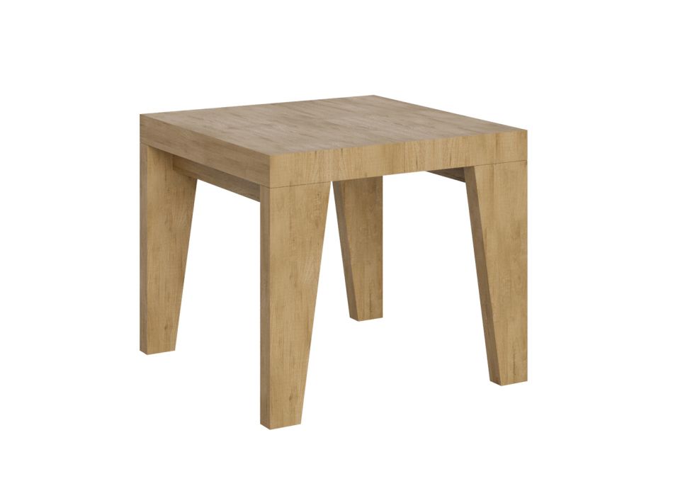 Fyrkantigt bord Utdragbart till 246 cm i trä Made in Italy - Blomma Viadurini