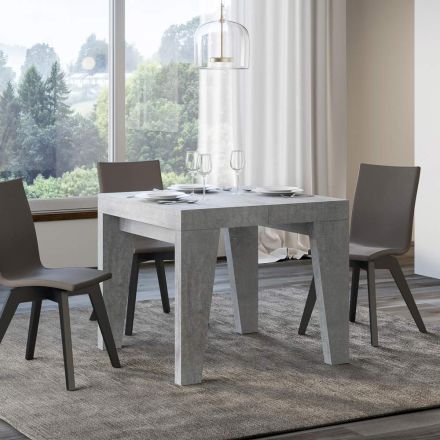 Fyrkantigt bord Utdragbart till 246 cm i trä Made in Italy - Blomma Viadurini
