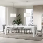 Fyrkantigt bord Utdragbart till 440 cm i trä Made in Italy - Blomma Viadurini