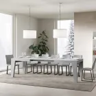 Fyrkantigt bord Utdragbart till 440 cm i trä Made in Italy - Blomma Viadurini