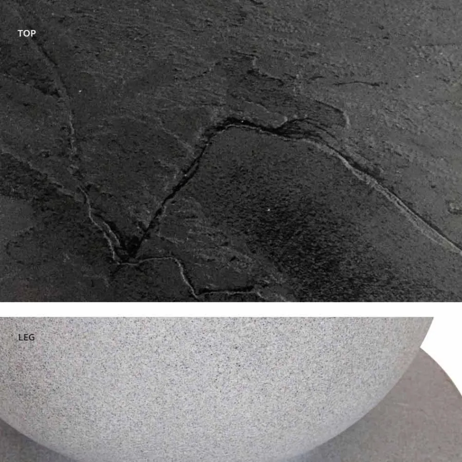 Kvadratisk matbord, HPL Top - Nitton Century by Slide Viadurini