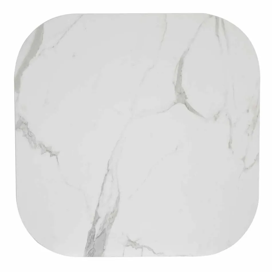 Kvadratisk matbord, HPL Top - Nitton Century by Slide Viadurini