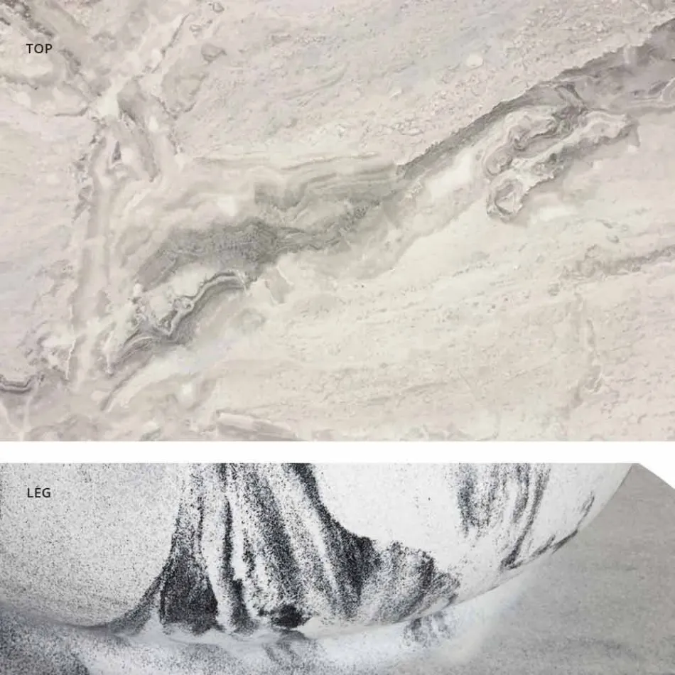 Kvadratisk matbord, HPL Top - Nitton Century by Slide Viadurini