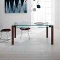Utdragbart bord Upp till 280 cm i genomskinligt glas tillverkat i Italien - Sopot