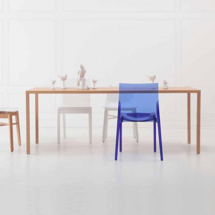 Rektangulär matbord i modern design i naturligt ek - Smart Viadurini