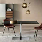 Modernt rektangulärt bord i rökt eller extremt glas tillverkat i Italien - Dolce Viadurini