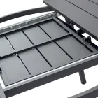 Utdragbart runt bord i antracit aluminium (170 cm) - Rivara Viadurini