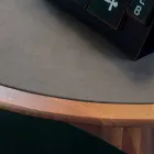 Runt bord med massivt trä högsta naturliga valnöt, Charles Viadurini