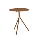 Runt trädgårdsbord i galvaniserat stål tillverkat i Italien - Ralph Viadurini