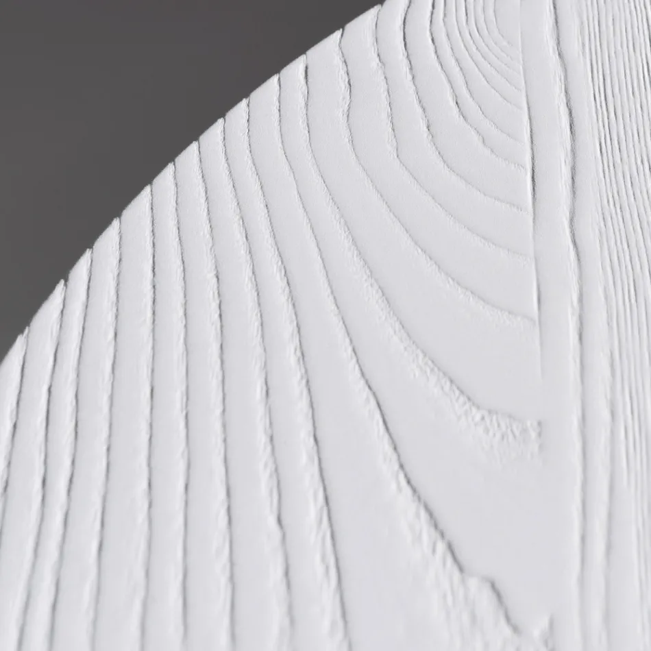 Runt matbord i askfanerad plywood - Libra Viadurini