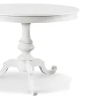 Runt utdragbart vardagsrumsbord i trä Tillverkat i Italien - Vittoria Viadurini