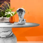 Klassisk design rundbord, Ø140 och HPL topp - Nittonde århundradet av Slide Viadurini