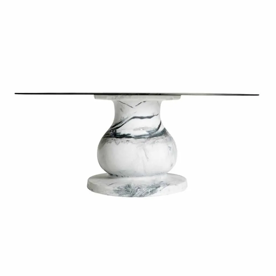 Klassisk design rundbord, Ø140 och HPL topp - Nittonde århundradet av Slide Viadurini