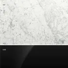 Modernt runt bord i Carrara-marmor och Marquinia Made in Italy – Dollars Viadurini