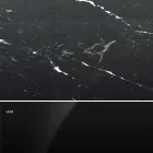 Modernt runt bord i Carrara-marmor och Marquinia Made in Italy – Dollars Viadurini