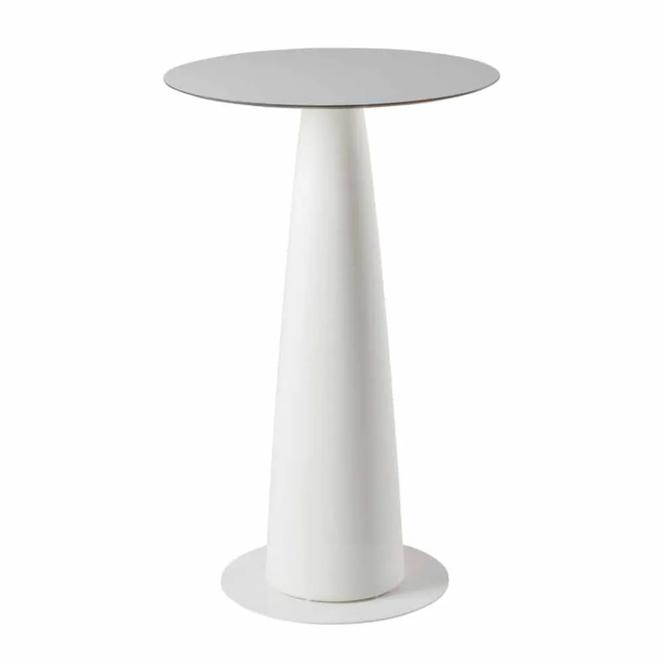 Polyetenrunda bord Slide Hoplà (H110) hpl topp tillverkad i Italien Viadurini