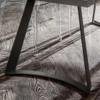 Matsalsbord med avbarkade ekskiva Tillverkat i Italien - Pinocchio Viadurini