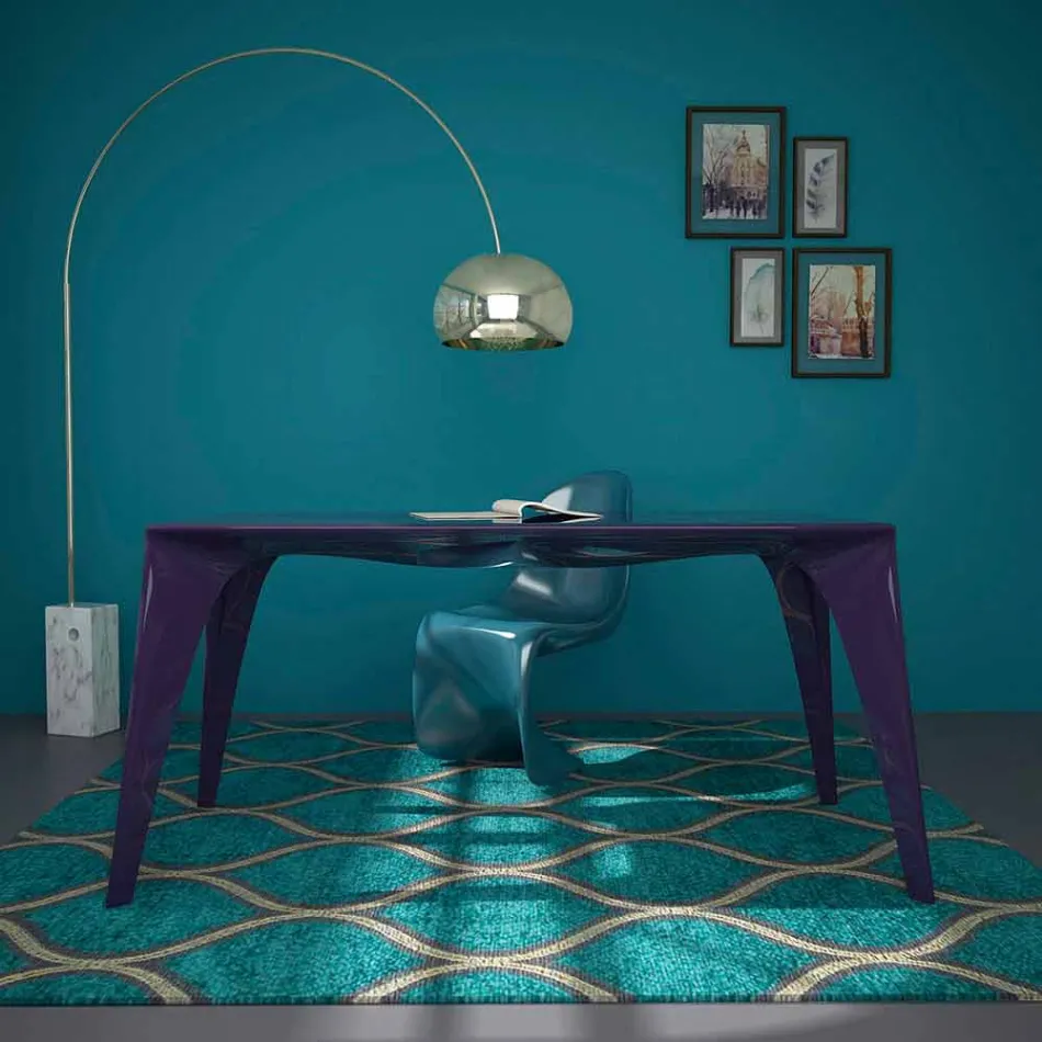 Modernt design bord bord tillverkat i Italien, Pomarolo Viadurini