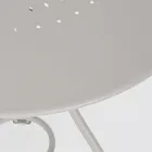 Shabby Chich-stil runt trädgårdsbord i målat stål - förtrollning Viadurini