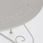 Shabby Chich-stil runt trädgårdsbord i målat stål - förtrollning Viadurini