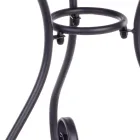 Shabby Chich-stil runt trädgårdsbord i målat stål - förtrollning Viadurini