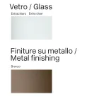 Runt matbord i extra klart glas, tillverkat i Italien - Duna Viadurini