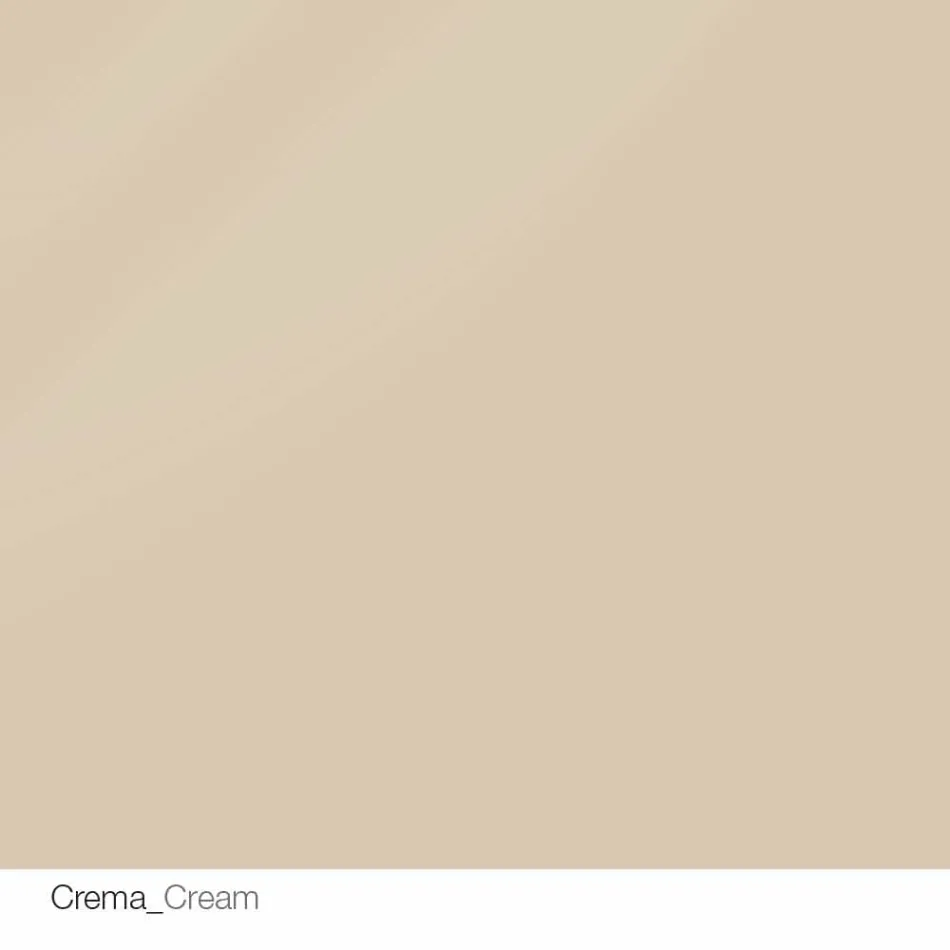 Runt designbord d.120 kristallplatta tillverkad i Italien Cristal Viadurini