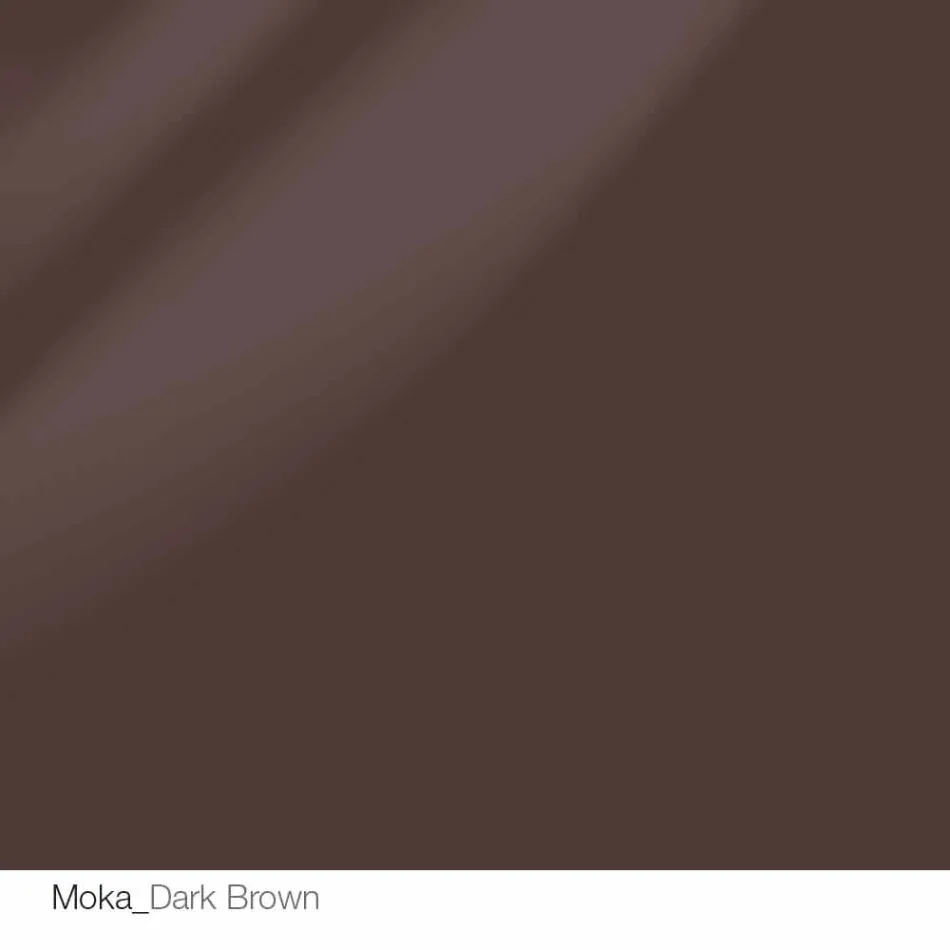 Runt designbord d.120 kristallplatta tillverkad i Italien Cristal Viadurini