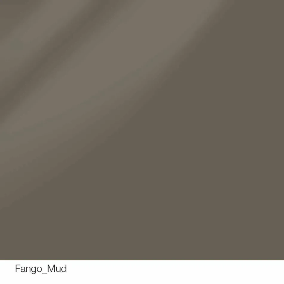 Runt designbord d.160 kristallplatta tillverkad i Italien Cristal Viadurini