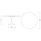 Eero Saarinen Tulpanbord H 74 med svart Marquinia marmorskiva Tillverkad i Italien - Scarlet Viadurini