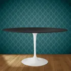 Eero Saarinen Tulpanbord H 74 Ovalt i Domoos Keramik Tillverkat i Italien - Scharlakansröd Viadurini